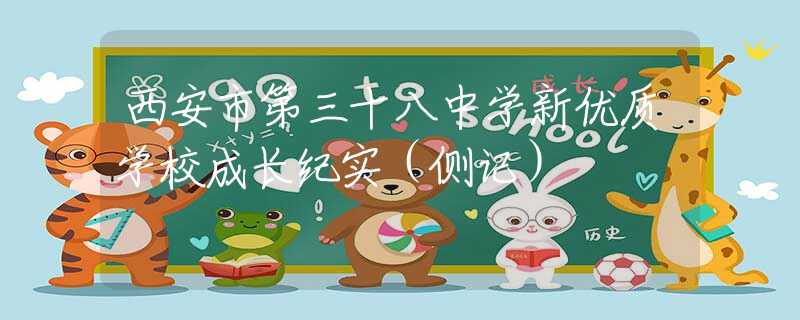 西安市第三十八中學(xué)新優(yōu)質(zhì)學(xué)校成長紀(jì)實(shí)（側(cè)記）