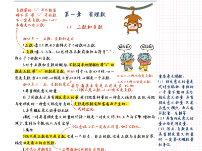 學(xué)霸筆記初中全套人教版通用七年級